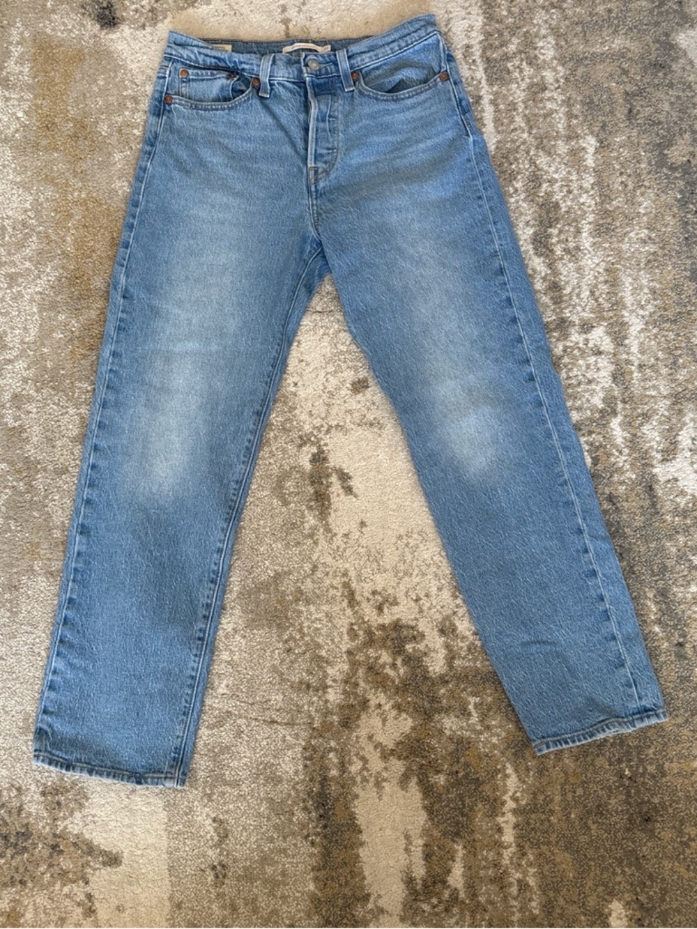 Classic Levi Light Blue Wedgie Straight-Leg Jeans